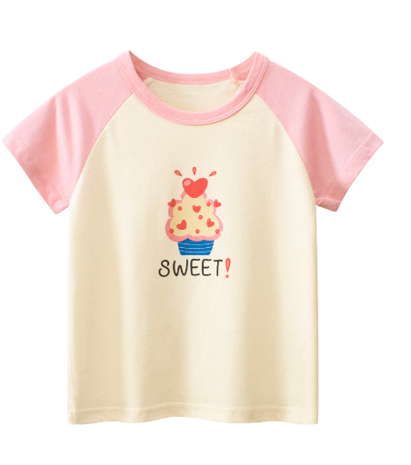 Girls' Short Sleeve T-Shirts for Children and Babies
