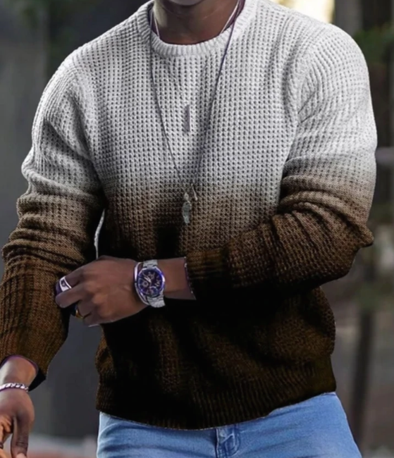 3D Pullover Casual Long Sleeve T-Shirts for Men